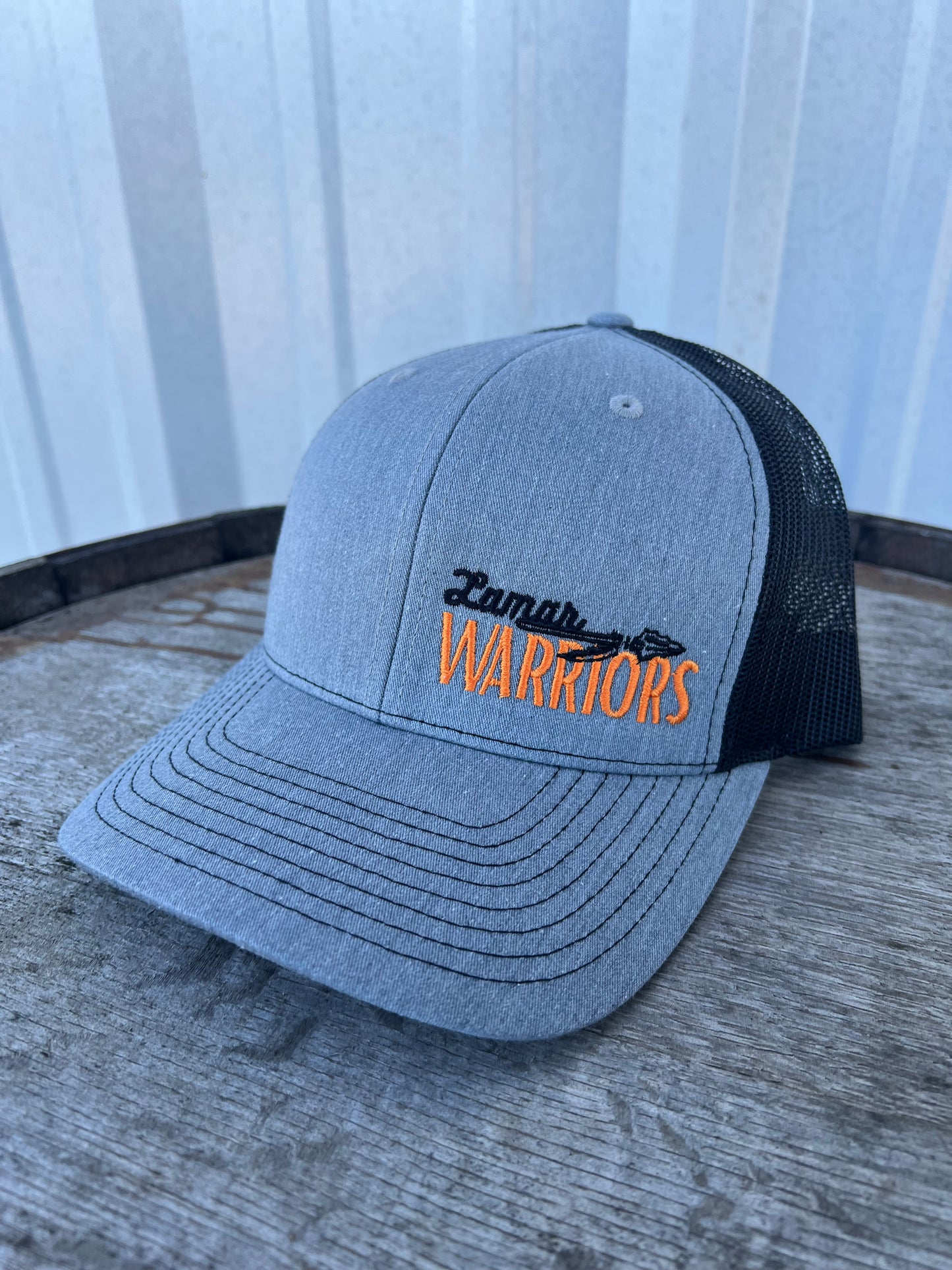 Heather gray/black Richardson 112 hat