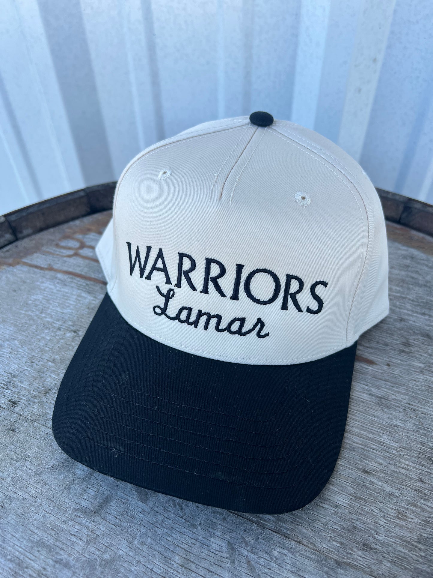 Natural/black Otto hat