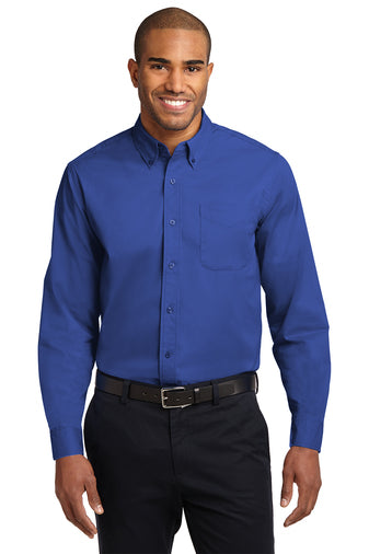 FFA Royal Blue Men's Long sleeve button up