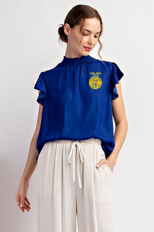 FFA Women’s ruffle sleeve top