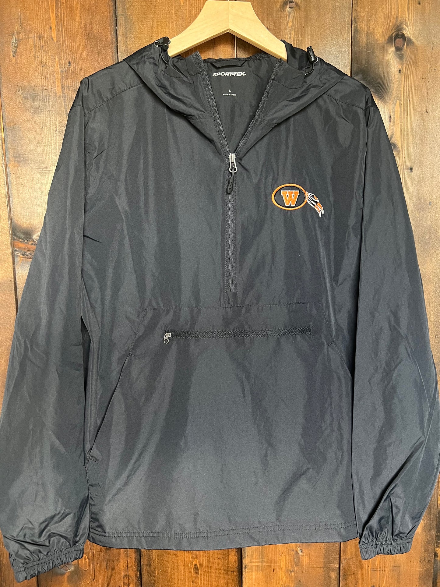 Adult hooded windbreaker
