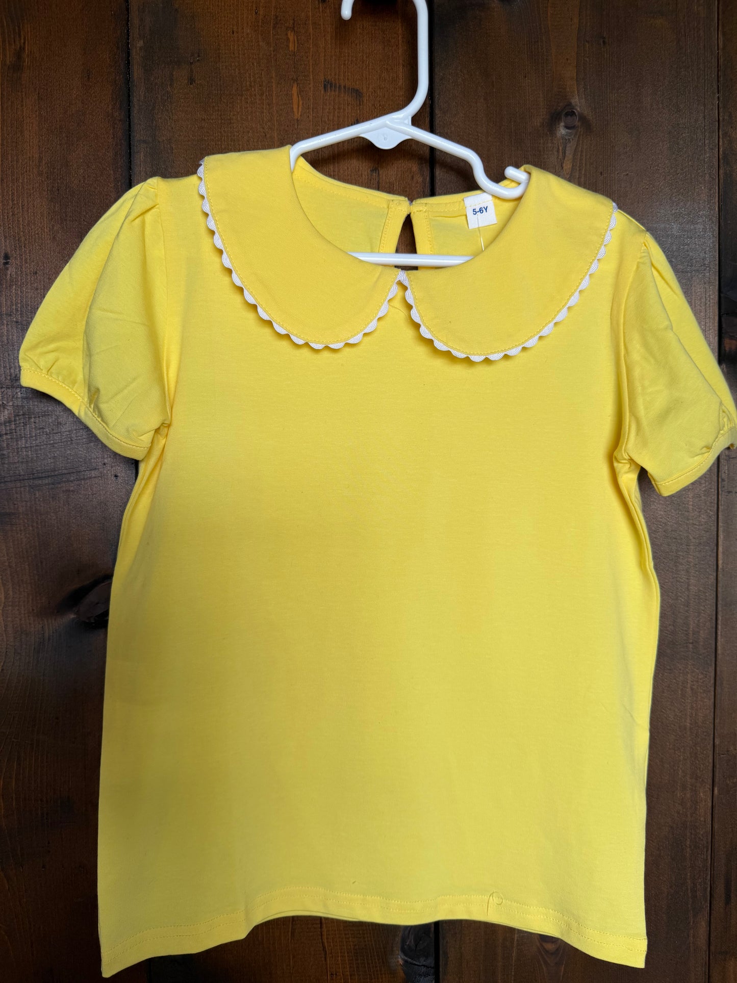 FFA Youth Yellow Peter pan collar shirt
