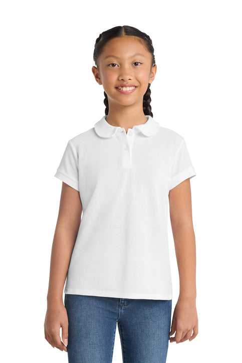 4-H White Peter Pan Collar Polo