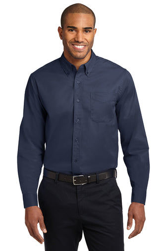 FFA Navy Men's Long sleeve button up
